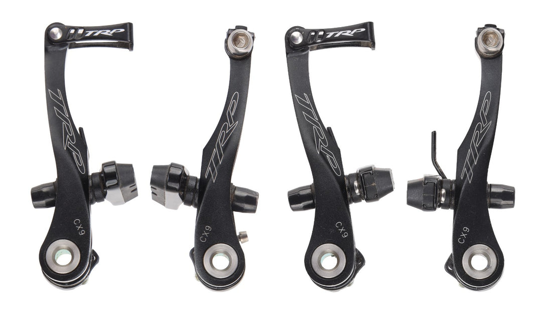 TRP CX9 Cyclocross Bike Mini V-Brake Front + Rear Calipers BLACK Linear Pull DM