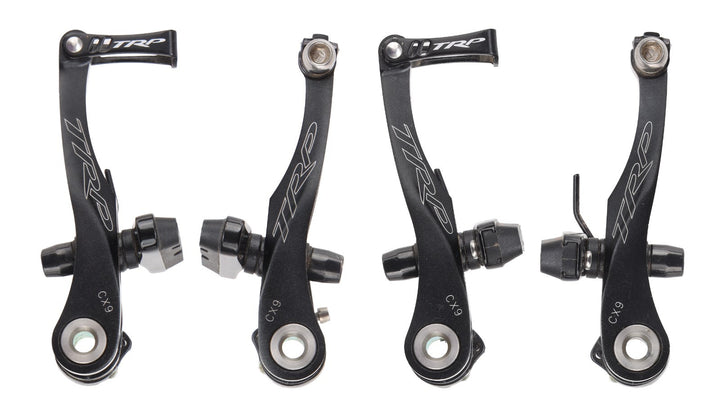 TRP CX9 Cyclocross Bike Mini V-Brake Front + Rear Calipers BLACK Linear Pull DM