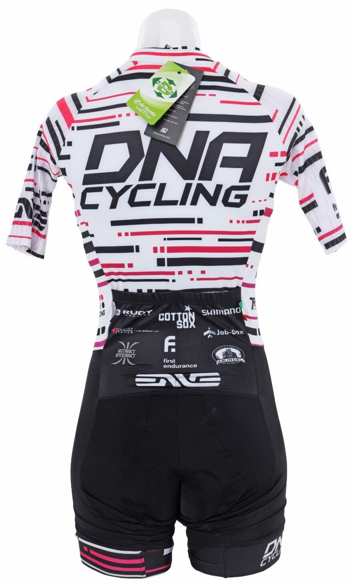 DNA Cycling Women Pro Team Short Sleeve Speedsuit XXS White Road Bike TT Race