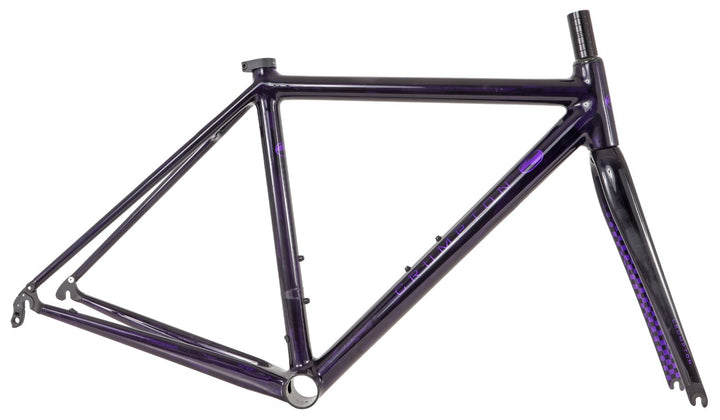 Crumpton Carbon Road Bike Frameset 49cm Custom Purple Rim Brake QR Race Di2 2015