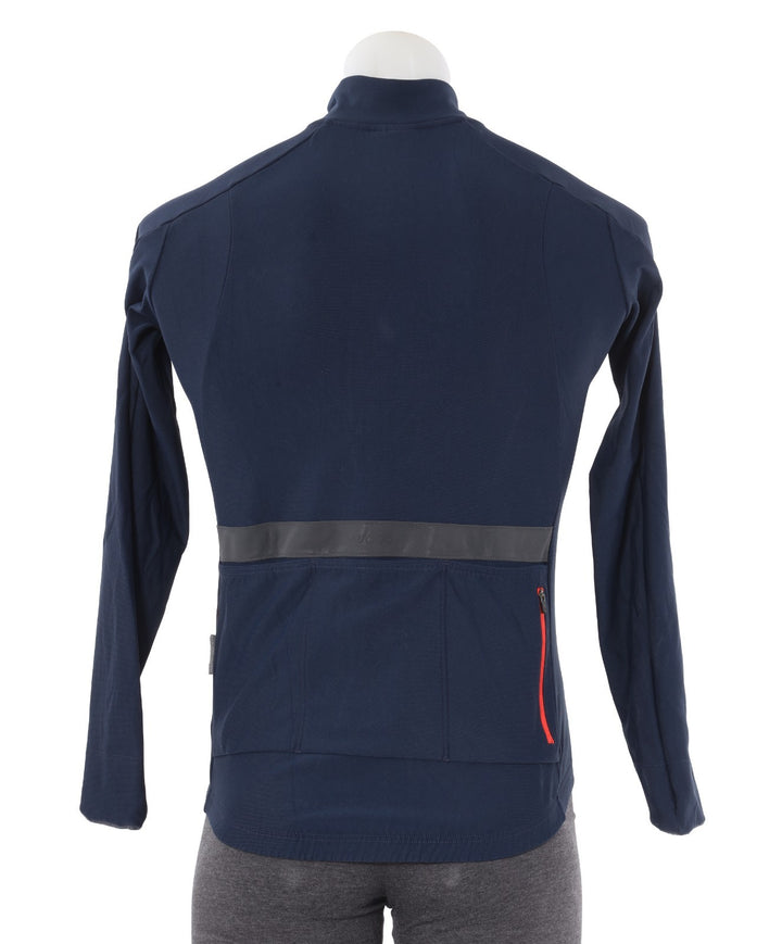 Velocio Thermal Long Sleeve Men Zip Cycling Jersey Blue MEDIUM Cycling Road Bike