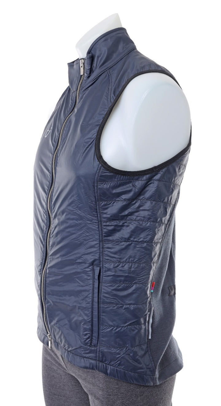 Velocio Recon Quilted Vest Men MEDIUM Navy Merino Gilet Cycling Road Bike Gravel