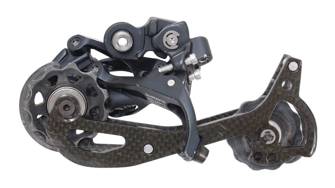 Shimano XTR RD-M972 SGS 9 Spd Mtn Bike Rear Derailleur Carbon Long Cage Vintage