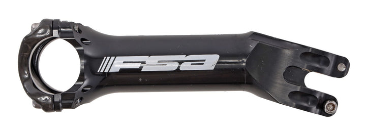 FSA Team Issue Alloy Road Bike Stem 31.8x 140mm w/ Carbon Plate 17º Black 1-1/8"