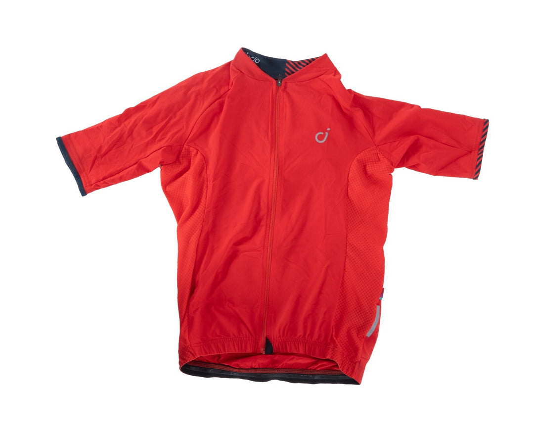Velocio Classic Short Sleeve Cycling Jersey Men XS RED Road Bike Gravel Race Fit