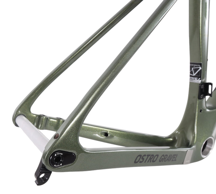 Factor Ostro Gravel Premium v1 Carbon Disc Frameset 54cm Olive CeramicSpeed 2023