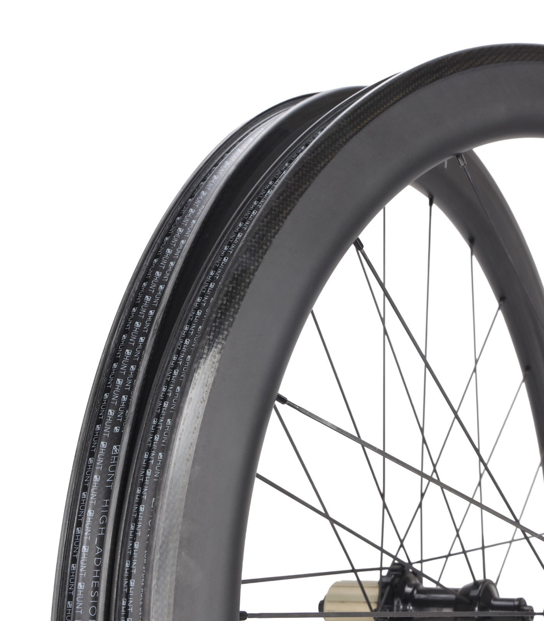 HUNT 50 Carbon Wide Aero Road Wheelset Tubeless Shimano 11 Spd 700c QR Rim Brake