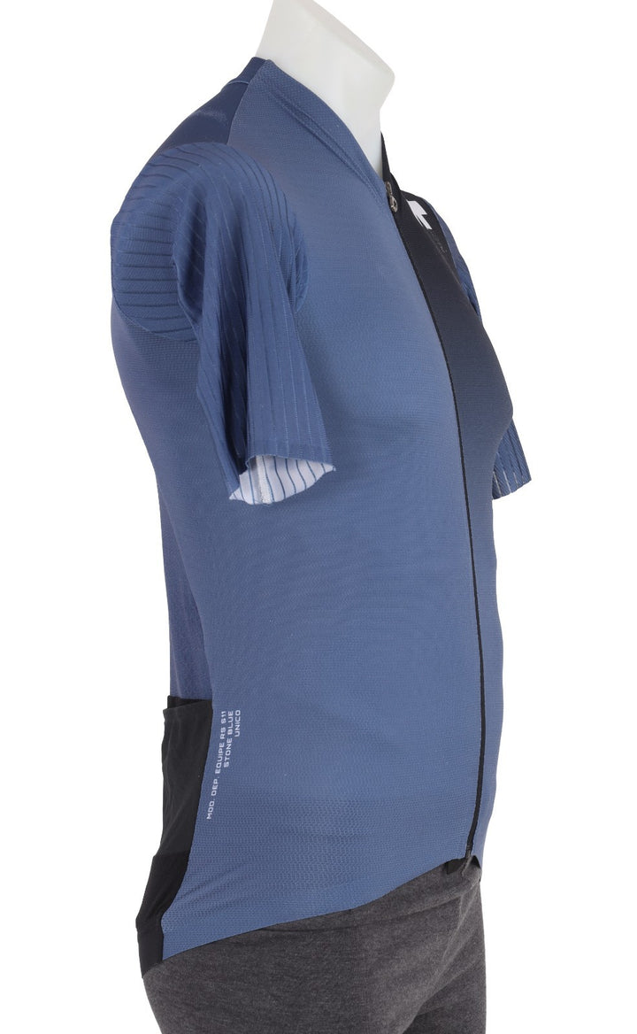 ASSOS Equipe RS Short Sleeve Cycling Jersey Men LARGE Dark Blue Road Bike