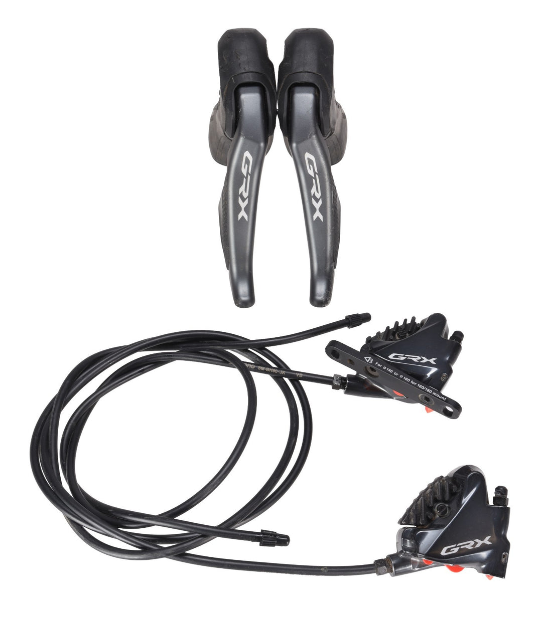 Shimano GRX ST-RX815 Di2 2x 11s Gravel Bike Shifter Disc Caliper SET Flat Mount