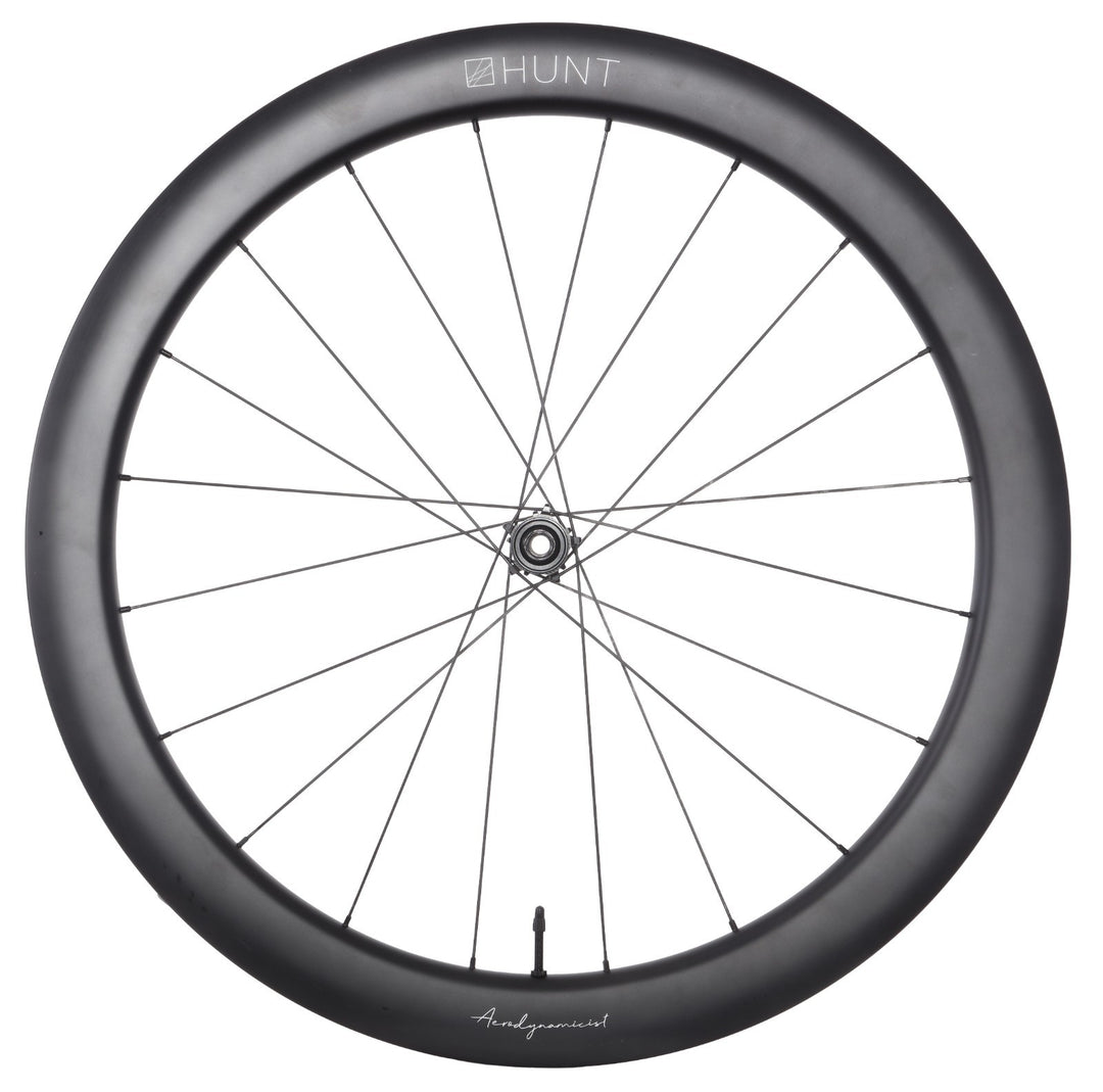 HUNT 54 Aerodynamicist Carbon Disc CL Tubeless 12x 100 Road FRONT Wheel 700c EZO