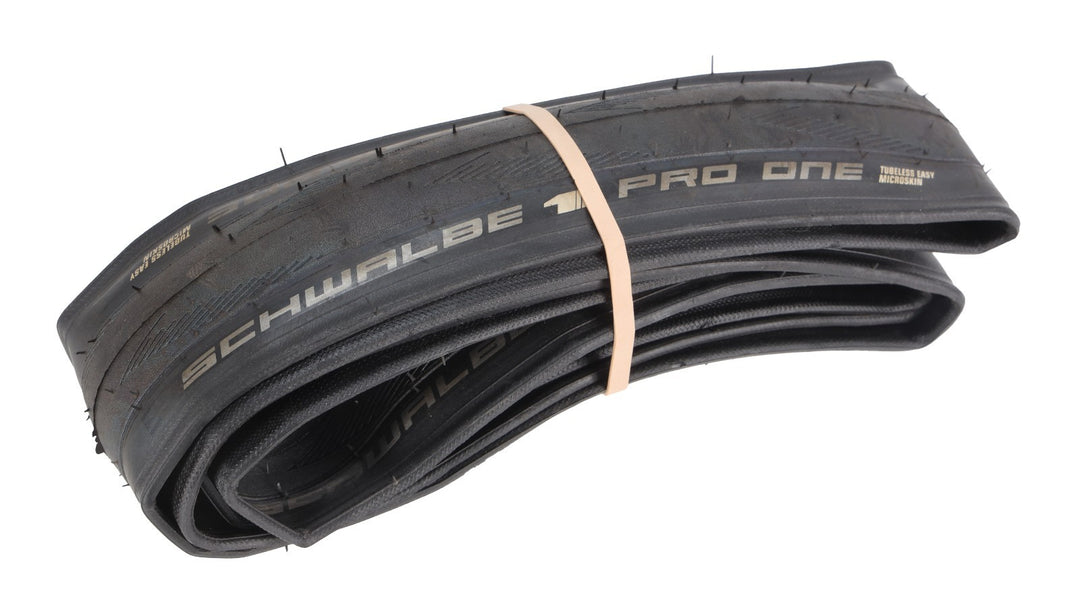 Schwalbe Pro One Tubeless Road Bike Tire 700 x 25c Black 127TPI