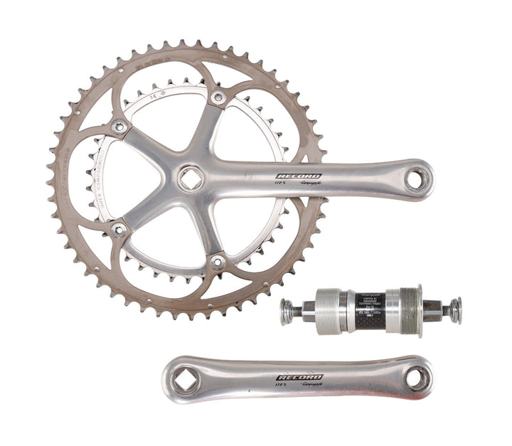 Campagnolo Record 2 x 10 Speed Road Bike Crankset 172.5mm 53/39T Square Taper