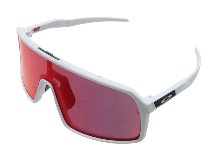 Oakley Sutro Cycling Sunglasses Matte White Prizm Road Red Lense 009406-0637
