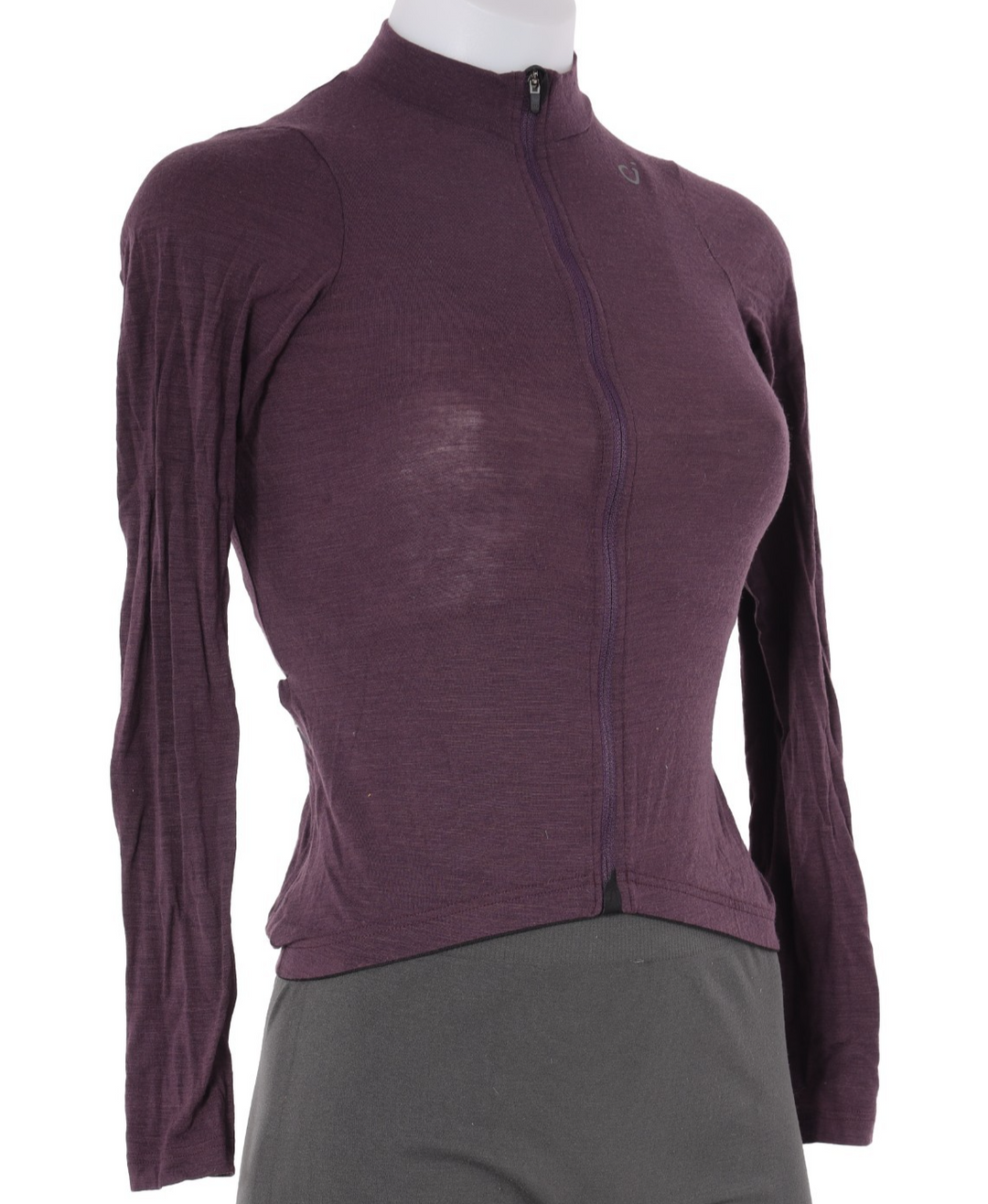 Velocio Concept Merino Long Sleeve Cycling Jersey Women XS Purple Road Gravel