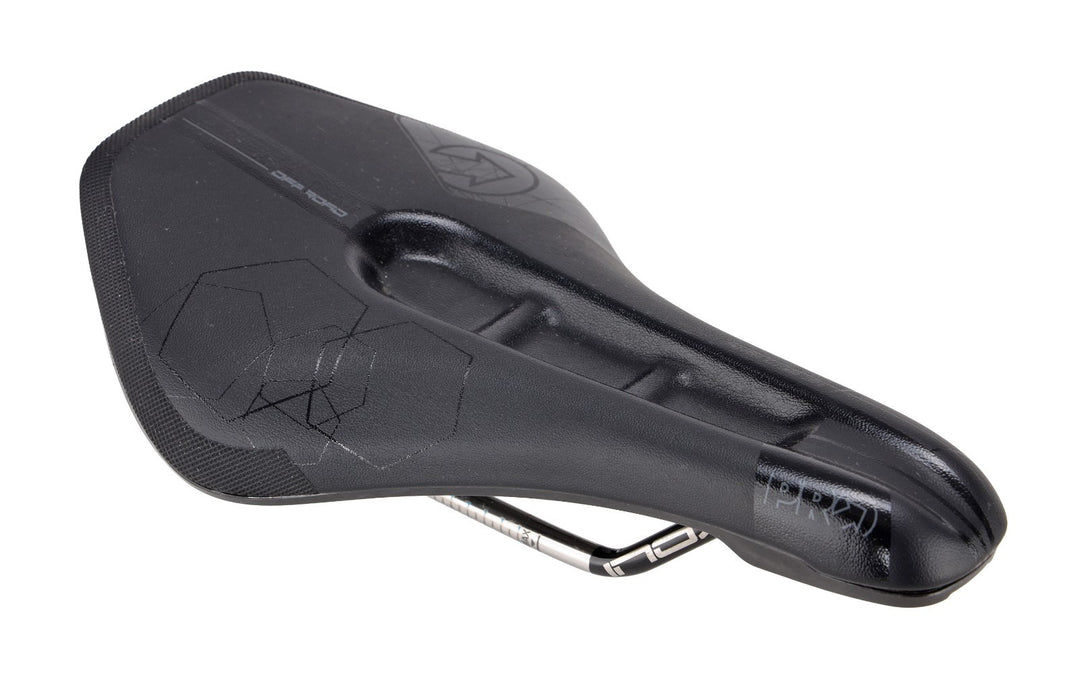 PRO Stealth Off Road Carbon Mountain Bike Saddle 142mm 7 x 7mm INOX Rail Black