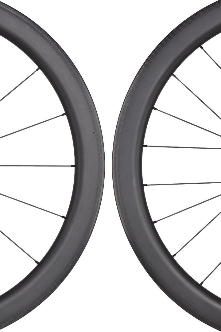 HUNT 50 Carbon Wide Aero Road Wheelset Tubeless Shimano 11 Spd 700c QR Rim Brake