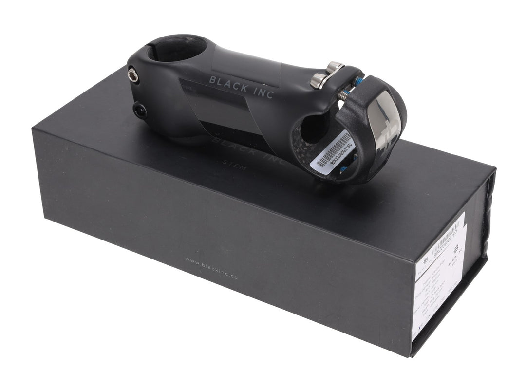 Black Inc Carbon Road Bike Stem 31.8 x 90mm 6º Black Gravel Titanium Hardware