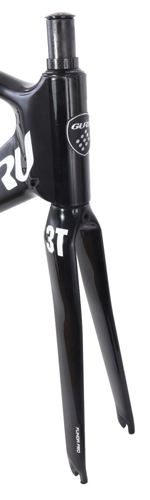 Guru Crono Carbon Triathlon TT Bike Frameset 3T MED 49cm BLACK QR Rim Brake 700c