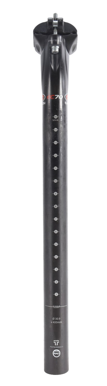 Easton EC70 Carbon Mountain Bike Seatpost 30.9 x 400mm 0mm Offset 7x 7mm Gravel