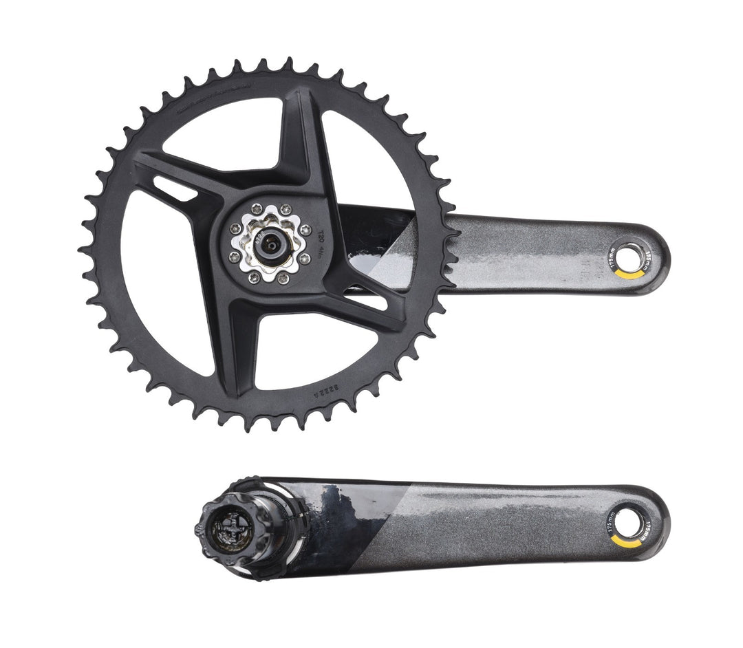 SRAM Force AXS D2 DUB 1x 12s Carbon Gravel Crankset 175mm 44T Quarq PM FOR PARTS