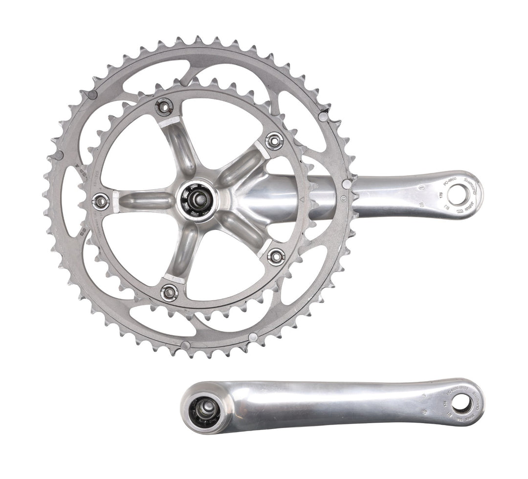 Shimano Ultegra FC-6500 2 x 9 Speed Road Bike Crankset 175mm 53/39T + BB Vintage