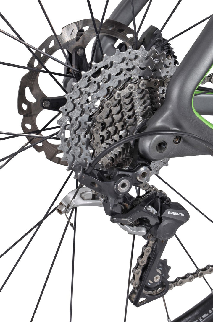 Niner Air 9 Carbon 29" Hardtail Mtn Bike 2x10s LG Grey/Green Fox Shimano XT 2016
