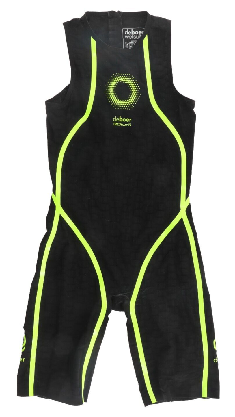 deboer Tsunami 3.0 Female Swimskin FS SMALL Black Lime Triathlon Race Multisport