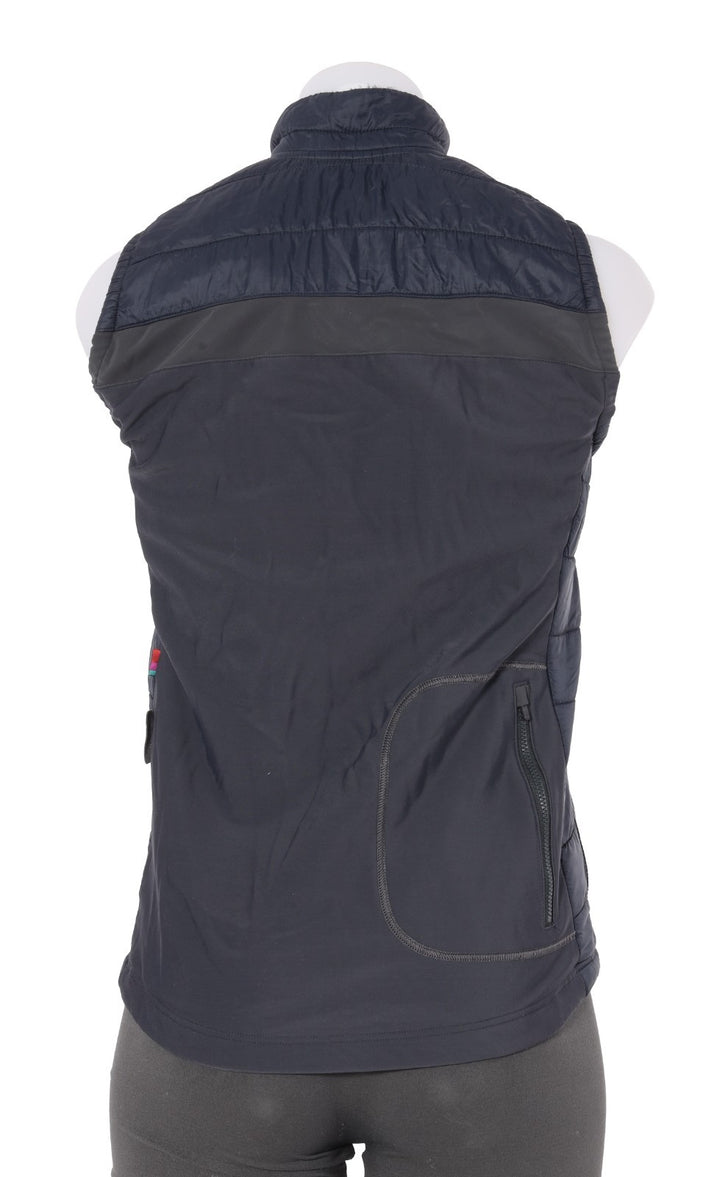 Velocio Recon Insulated Vest Women SMALL Navy Blue Gilet Cycling Road Gravel Mtn