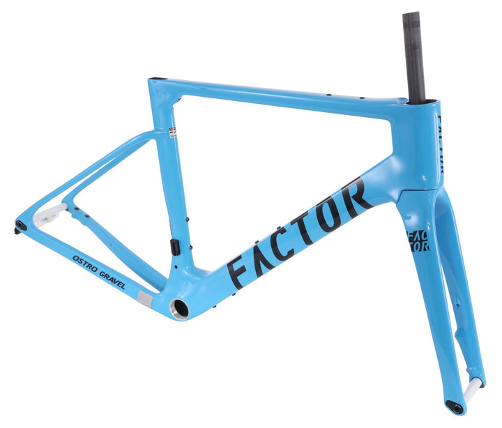 Factor Ostro Gravel Premium v1 Carbon Disc Frameset 56cm Blue CeramicSpeed 2023