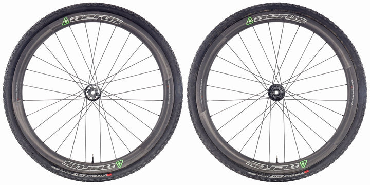 Aerus Quantum SL 40 Carbon Tubular 6B Disc 11s Cyclocross Wheelset PDX 700x 33c