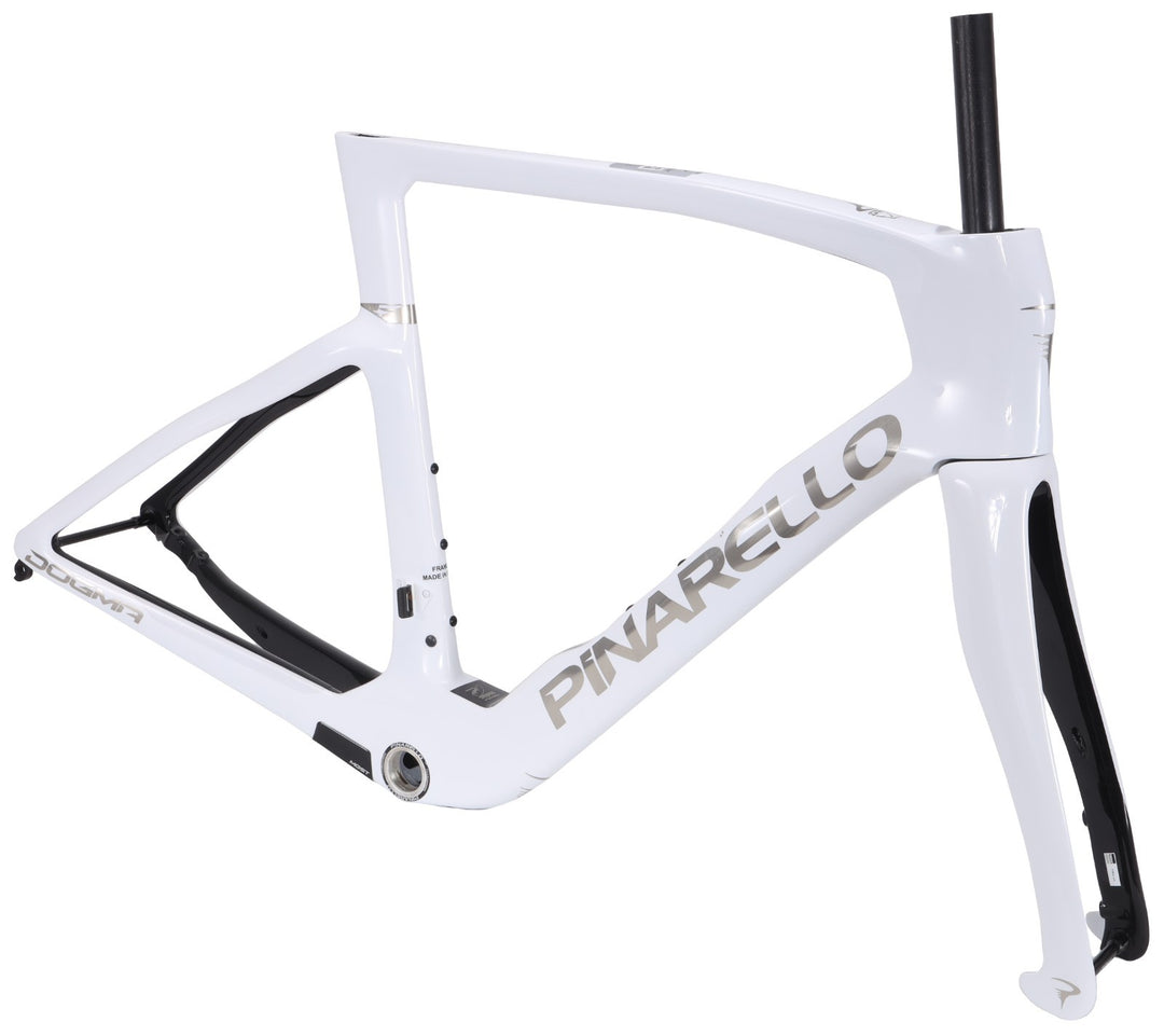 Pinarello Dogma F Disc Carbon Road Bike Frameset 54cm Crystal White Italy 2023