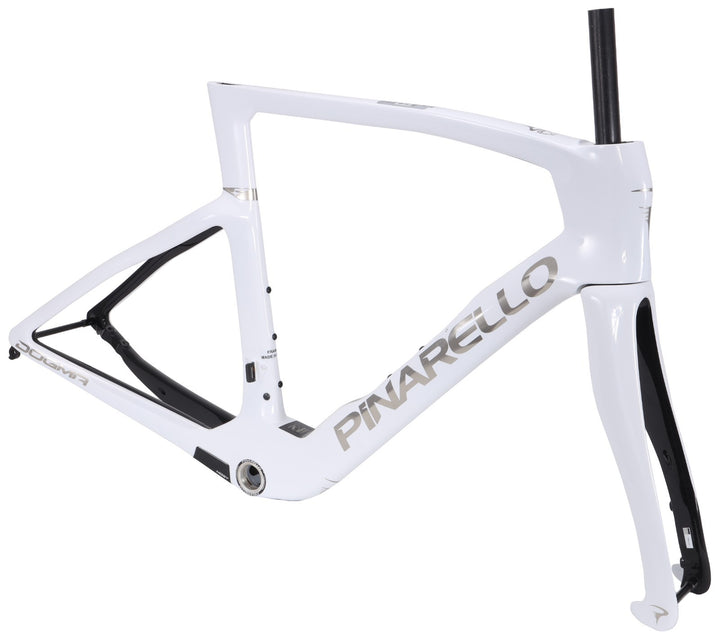 Pinarello Dogma F Disc Carbon Road Bike Frameset 54cm Crystal White Italy 2023