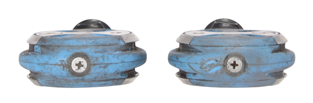 Speedplay Zero Clipless Road Bike Pedals Blue 50mm Chromoly 4 Bolt Tri Race TT