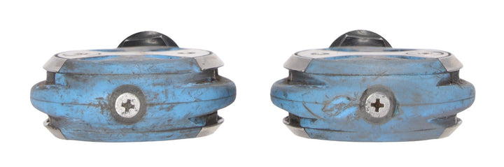 Speedplay Zero Clipless Road Bike Pedals Blue 50mm Chromoly 4 Bolt Tri Race TT