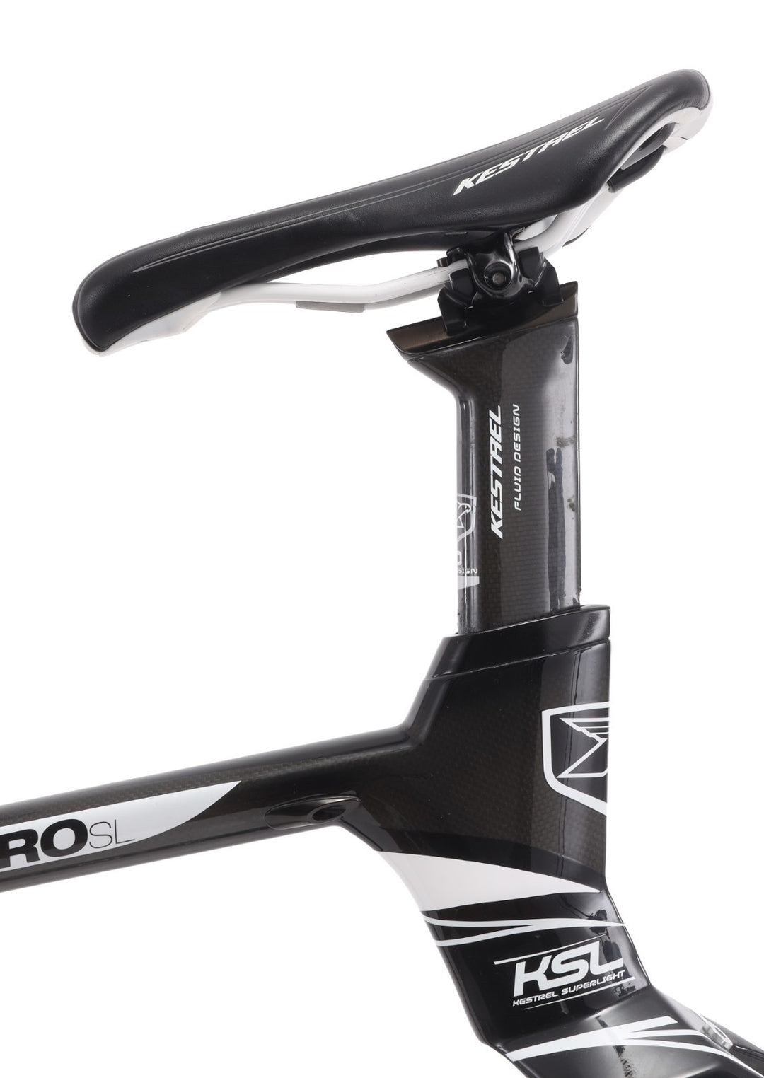 Kestrel Airfoil PRO SL Carbon TT Frameset Module 52cm Black/White Rim QR 2010