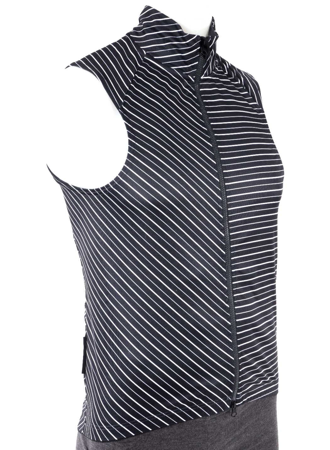 Velocio Wind Vest Men MEDIUM Black Stripes Cycling Road Bike Gravel