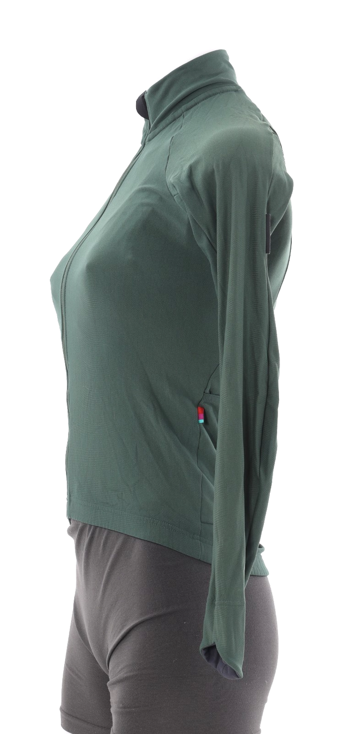 Velocio Signature Long Sleeve Cycling Jersey Women S Green Road Gravel Mountain