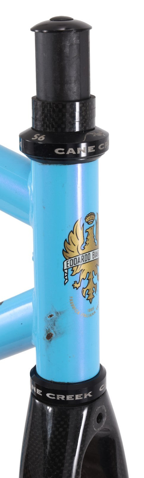 Bianchi Virata Steel Road Bike Frameset 55cm Blue 700c Easton Carbon Rear 2004