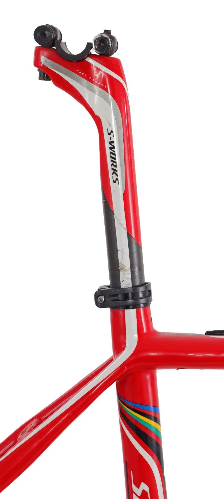 Specialized S-Works Tarmac SL4 Carbon Road Bike Frameset 54cm FLO RED 11r 2012