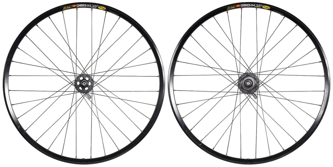 Mavic X717 Disc 26" WTB Alloy Clincher Mtn Bike Wheelset 6B Shimano 9/10 Spd QR