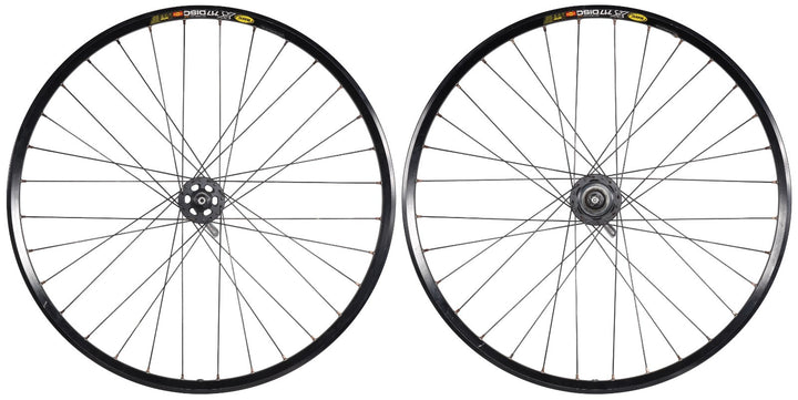 Mavic X717 Disc 26" WTB Alloy Clincher Mtn Bike Wheelset 6B Shimano 9/10 Spd QR