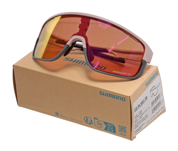 Shimano Pulsar Cycling Sunglasses Lilac Ridescape TR Lens CE-PLSR3 Gravel Road