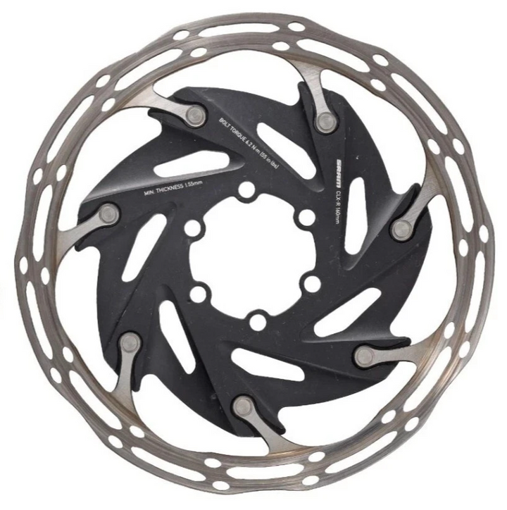 SRAM CenterLine XR CLX-R Road Bike Disc Brake Rotor 160mm 6-Bolt Ti Gravel Steel