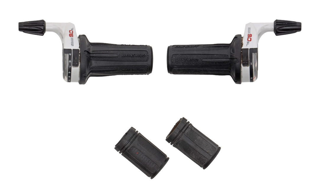SRAM Grip Shift 9.0 SL Halfpipe Bike Twist Shifter Set 3x 9s + Grips Vintage MTB