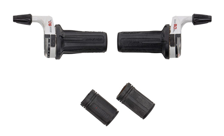 SRAM Grip Shift 9.0 SL Halfpipe Bike Twist Shifter Set 3x 9s + Grips Vintage MTB