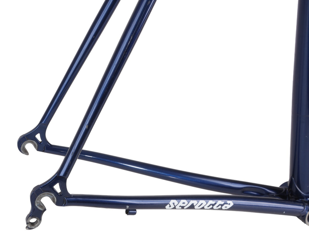 Serotta CSI Steel Road Bike Frameset 60cm Carbon Fork BLUE 700c Record USA Made