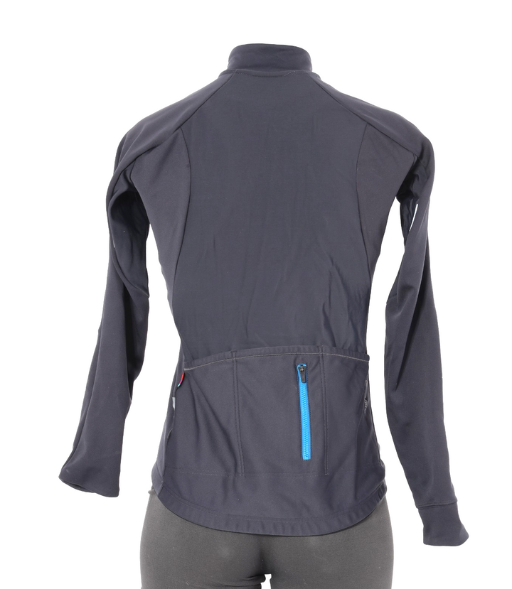 Velocio ES Insulated Cycling Jacket Women SMALL Gray Road Bike Gravel Mountain