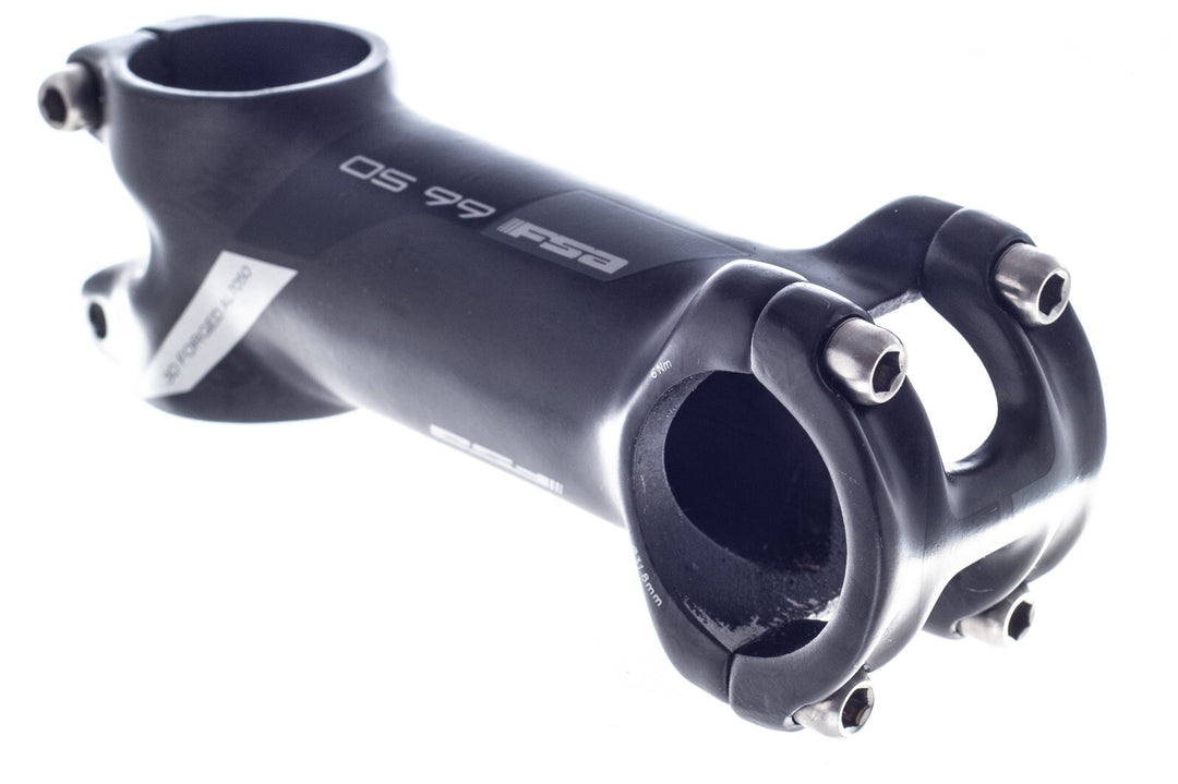 FSA OS-99 CSI Carbon Alloy Road Gravel Bike Stem 31.8 x 90mm 6º BLACK Ti Bolts