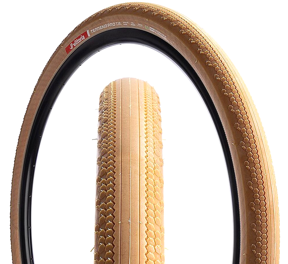 Vittoria Terreno Pro T10 Hardpack Tubeless Gravel Bike Tire 700 x 35c NATURAL