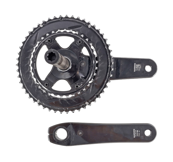 Shimano Dura-Ace FC-R9100 2x 11 Speed Road Bike Crankset 172.5mm 50/34T Tri Race